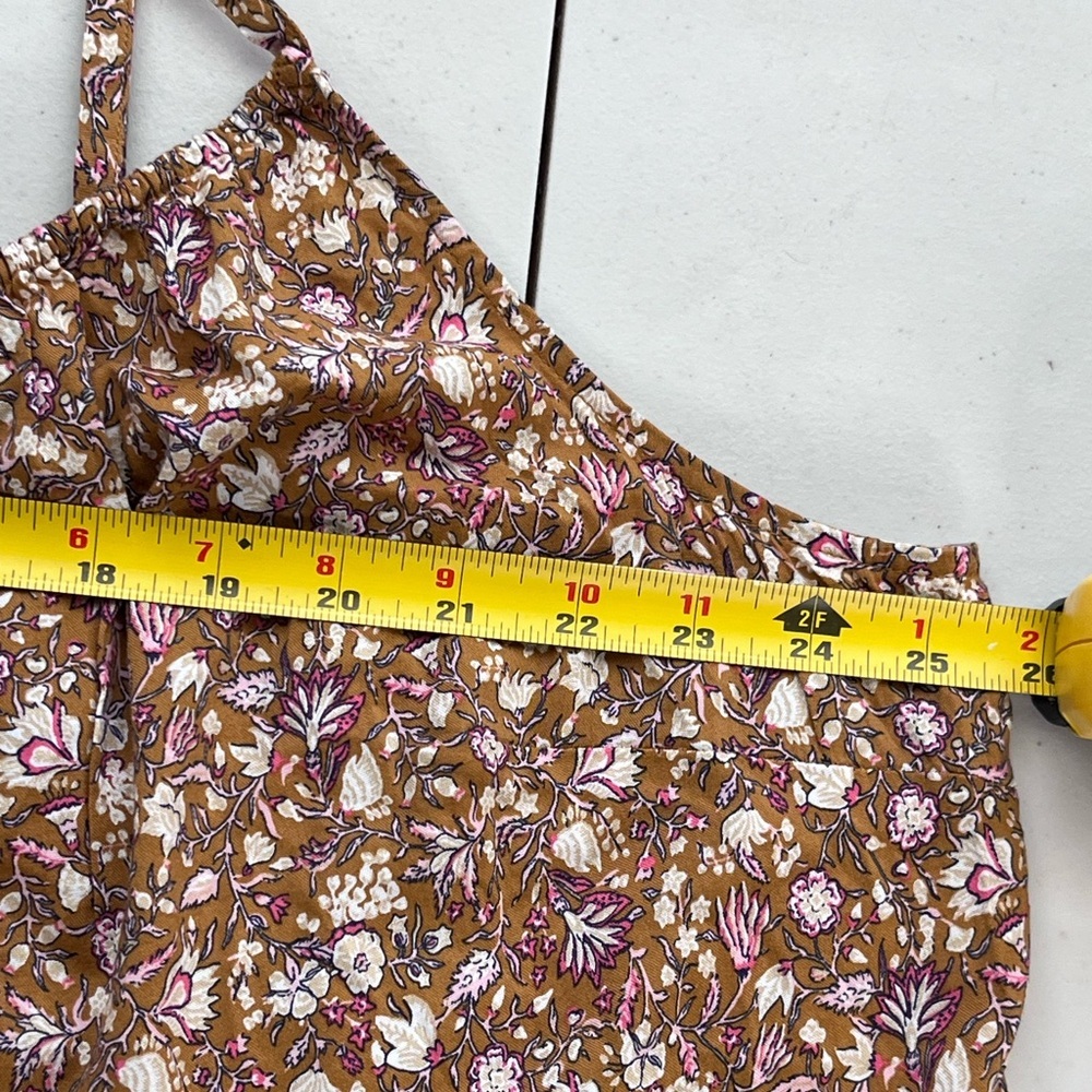 NWT Old Navy Tiered Swin Brown Floral Cami Dress Sz 4X - Picture 11 of 13